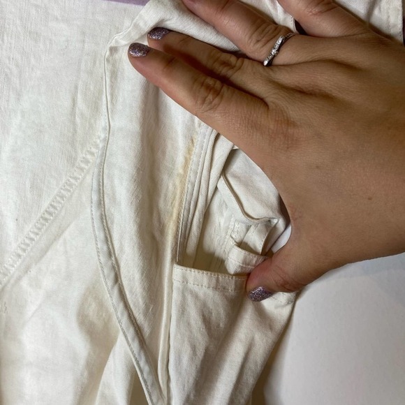 A.L.C. Sidelle white ruffle sleeve wrap dress - Picture 7 of 8